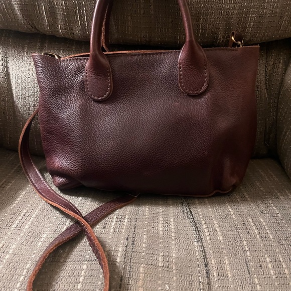 Portland Leather Handbags - Portland Leather Dark Brown Crossbody Bag